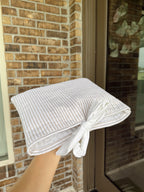 Tan striped Bible cover