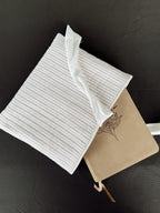 Tan striped Bible cover